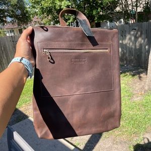 Parker Clay Miramar Backpack in Dark Brown